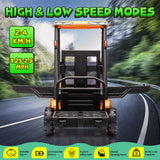 Ride on Forklift Car with RC, Keenstone JCB Forklift Truck Scooter Seat Storage,Yellow