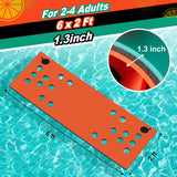 6x2‘ Floating Water Gaming Pad, VECUKTY Tear-Resistant XPE Foam Floating Mat for Beach,Ocean, Lake