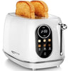 4 Slice Toaster, Extra Wide Slots Toasters for Kitchen Apartment Essentials ,White