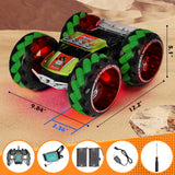 RC Off Road Monster Car, Keenstone 1:10 Giant Wheel Remote Control Toy Car with High-Speed Climbing and Colorful Gradient Lights with Music,Green