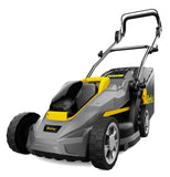 20V 13'' Cordless Lawn Mower, Multi-Functional Grass Cutter with 4.0Ah Battery, 5 Adjustable Height Settings, Durable Manganese Steel Blades, Easy to Use for Small Lawn