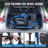 SACVON 4 Wheel Mobility Scooter with Cup Holder,Foldable Mobility Scooter for Adults Electric Scooter with Longest Range,Heavy-Duty