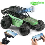 RC Car with 5G HD 1080P FPV Camera, 2.4Ghz Remote Control Car w/Walkie Talkie Function, 1:16 Scale High Speed Electric Carrier Vehicle Monster Trucks for Kids Adults,Green
