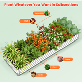 VECUKTY 9x3x1 ft Raised Garden Beds Outdoor, 3×3×1 ft (2 Pack) Planter Raised Bed for Gardening, Vegetables, Flowers ,Large Metal Garden Box
