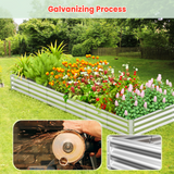 VECUKTY 9x3x1 ft Raised Garden Beds Outdoor, 3×3×1 ft (2 Pack) Planter Raised Bed for Gardening, Vegetables, Flowers ,Large Metal Garden Box