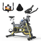 Exercise Bike, TCISA Indoor Stationary Bike for Home with Free Ultra-Cushy Bike Seat, Silent Belt Drive, Heavy Flywheel and for Home Gym Cardio Workout Training