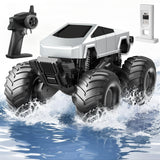 Vecukty RC Monster Truck，4WD Waterproof Amphibious Remote Control Car,2.4GHz All Terrain Off-Road Pickup Truck ,Christmas Birthday Gift Toys for Boys/Girls Kids 4-12