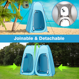 Pop Up Tent 83inches x 48inches x 48inches, Upgrade Privacy Tent, Porta-Potty Tent,Blue