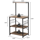 kitchen stand brown