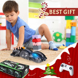 Remote Control Snake Car，RC Stunt Snake 360° Roll Toys，Birthday Graduation for Boys Gifts Outdoor RC Fall Toys for 5+ Teen Boys, Green