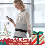 Keenstone Weighted Heating Pad with Massage for Back Pain & Cramps Relief, 5 Heating Levels and 4 Time Settings 12"×24" - Gray