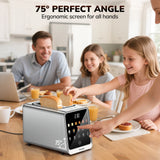 2-Slice Toaster with Extra Wide Slot,Toaster for Home Essential with Bagel Defrost Reheat Function