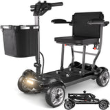SACVON Ultra Lightweight Mobility Scooter for Seniors,43Lbs Aluminum Electric Wheelchair,Lithium Battery,Suitable for Travel