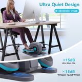 TCISA Under Desk Elliptical Machine,Electric Ellipse Leg Exerciser for Seniors,Remote Control & 10 Adjustable Speeds,Manual & AUTO Mode,Black