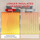 62*84“ Electric Heated Blanket Twin Keenstone Machine Washable Fast Heated Flannel Blanket Twin Size, Blue