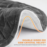 Keenstone Wearable Weighted Heating Pad for Neck and Shoulders Gray, 2.2lb Large Electric Heated Neck Shoulder Wrap for Warmth and Comfort - 19.3"x22.4"
