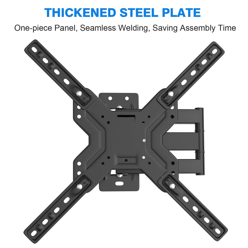 Full Motion TV Wall Mount with Swivel Adjustable Wall Mount Bracket for TV and Monitor for 26" 32" 40" 43" 50" 55" 56" 60" Inch LED LCD TVs