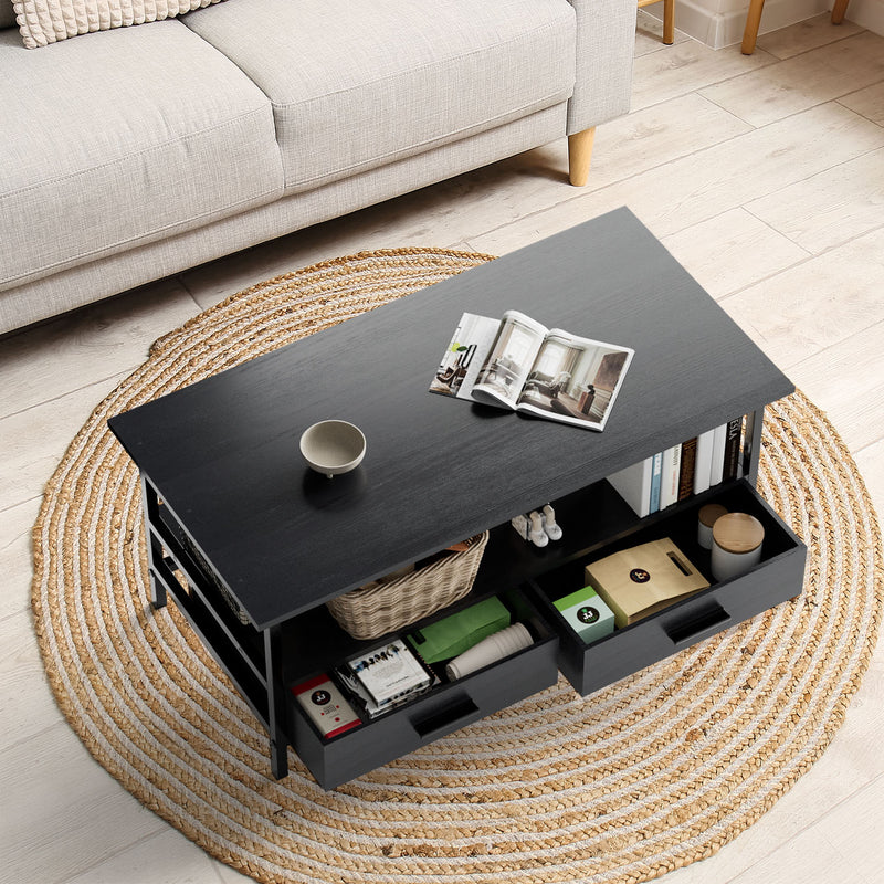 basic coffee table black