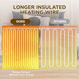 62*84“ Electric Heated Blanket Twin Keenstone Machine Washable Fast Heated Flannel Blanket Twin Size, Blue