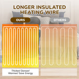 50*60“ Electric Heated Blanket Throw, Keenstone Machine Washable Fast Heated Flannel Blanket, Darkturquoise