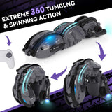 Remote Control Snake Car，RC Stunt Snake 360° Roll Toys，Birthday Graduation for Boys Gifts Outdoor RC Fall Toys for 5+ Teen Boys, Green