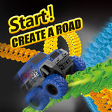 Electric Racing Tracks for Boys and Kids, Luminous Race Car Track Sets Gift Toys for Children Over 5+
