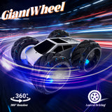 RC Car Truck, Vecukty 1:10 Giant Wheel Sense Of Technology Remote Control Toy Car, High-Speed Climbing and Colorful Gradient Lights with Music, Christmas Birthday Gift for Boys Kids