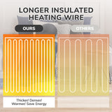 50*60“ Electric Heated Blanket Throw, Keenstone Machine Washable Fast Heated Flannel Blanket, Darkturquoise