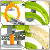 Electric Racing Tracks for Boys and Kids, Race Car Track Sets Gift Toys for Children Over 5+,Green
