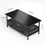 basic coffee table black