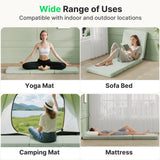 BEHOST 3 inch Tri Folding Memory Foam Mattress, Eco-Friendly Fire-Retardant & Portable Guest Bed, Single Size