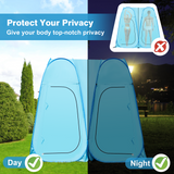 Pop Up Tent 83inches x 48inches x 48inches, Upgrade Privacy Tent, Porta-Potty Tent,Blue