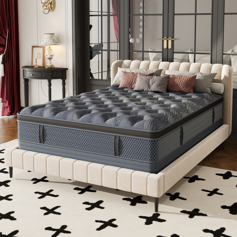 Behost 10" Full Size Memory Foam Pocket Spring Mattress, Hybrid Innerspring Mattress