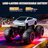 Vecukty RC Monster Truck，4WD Waterproof Amphibious Remote Control Car,2.4GHz All Terrain Off-Road Pickup Truck ,Christmas Birthday Gift Toys for Boys/Girls Kids 4-12