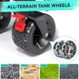 Collapsible Camping Garden Wagon for 10x20ft Canopy, All-Terrain Tank Wheels for Camping, Sports, Shopping, Beach, Support Up to 330lbs