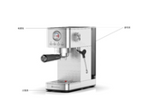 15Bar Professional Coffee Maker,1350W Espresso Machine with Milk Frother,Gift for Coffee Lover