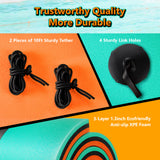 Floating Water Mat for 2 Person, VECUKTY 6 x 6' 3 Layer Lily Pad for Beach,Ocean, Lake,Organ&Green