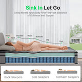 Behost 12" Medium Soft Memory Foam Mattress, Queen Mattress