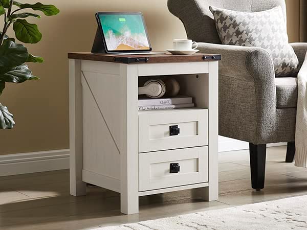 Nightstand 2 white ,1pack