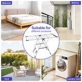 Behost Clothes Drying Rack Stainless Steel Gullwing Space-Saving Foldable