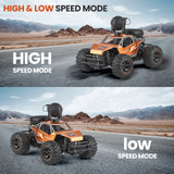 RC Car with 5G HD 1080P FPV Camera, 2.4Ghz Remote Control Car, 1:16 Scale High Speed Electric Carrier Vehicle Monster Trucks for Kids Adults,Orange