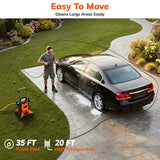 Keenstone Electric 4000 PSI Pressure Washer,Max 2.8 GPM Power Washer with 35FT Cord,20FT Hose,Adjustable Nozzle 0-120°,Foam Cannon for Patios Cars Fences Driveways
