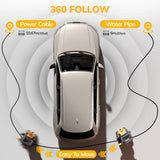 TCISA 3500 PSI Electric Pressure Washer , 35FT Power Cord 20FT Hose 5 Nozzles, Soap Cannon for Car Garden Yard Hom