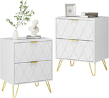 modern nightstand white