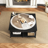 MONVANE 40" Lift Top Coffee Table with Storage for Living Room, Black