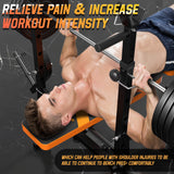 TCISA Weight Bench, Bench Press Set with Leg Extension, 6 in 1 Olympic Adjustable Weight Bench for Home Gym, Multi-Function Strength Training Bench Press Exercise Equipment