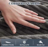 Behost 105" Modular Sectional Sofa for Living Room, Chenille Dark Gray