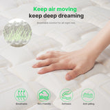 12" Queen Mattress, Gel Infused Memory Foam and Pocket Spring Hybrid Mattress in a Box, Medium Firm