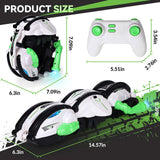 Remote Control Snake Car，RC Stunt Snake 360° Roll Toys，Birthday Graduation for Boys Gifts Outdoor RC Fall Toys for 5+ Teen Boys, Green