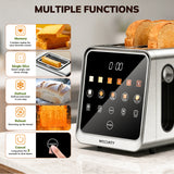 2-Slice Toaster with Extra Wide Slot,Toaster for Home Essential with Bagel Defrost Reheat Function